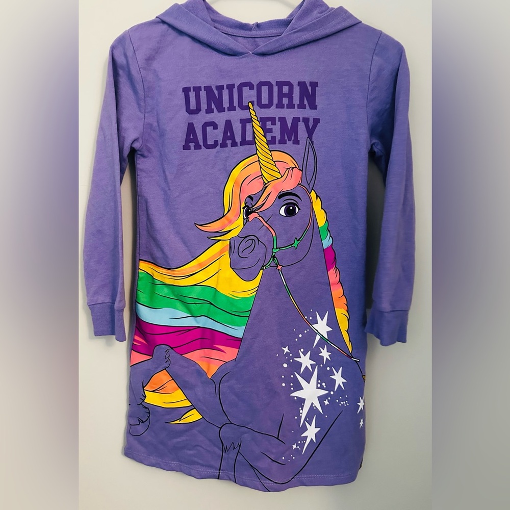 Unicorn Academy Girl’s Hoodie Dress